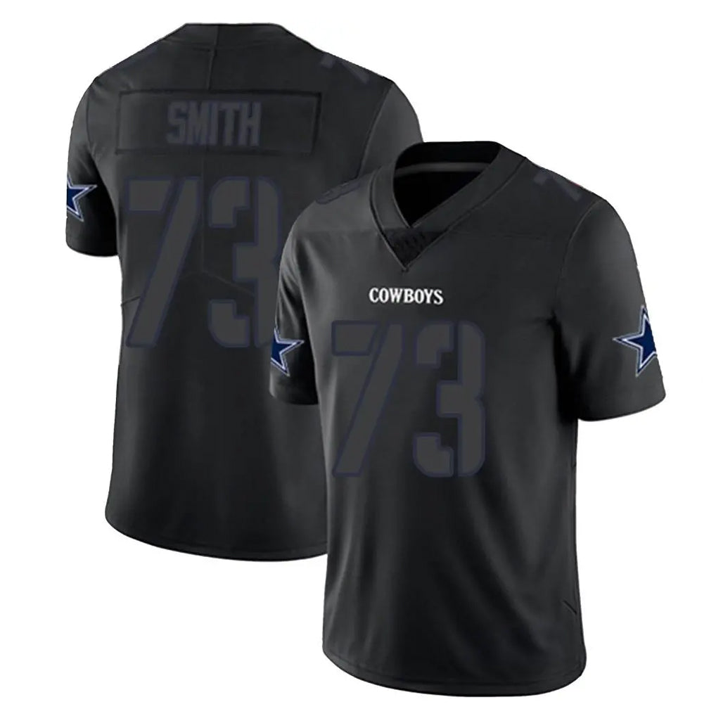 D.Cowboys #73 Tyler Smith Player Black Impact Limited Home Game ROCER Stitched Jerseys
