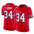 B.Bills #34 Thurman Thomas Player Red Vapor F.U.S.E. Limited Home Game ROCER Stitched Jerseys