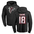 A.Falcons #18 Kirk Cousins Player Black Salute to Service Hoodies ROCER Stitched Jerseys
