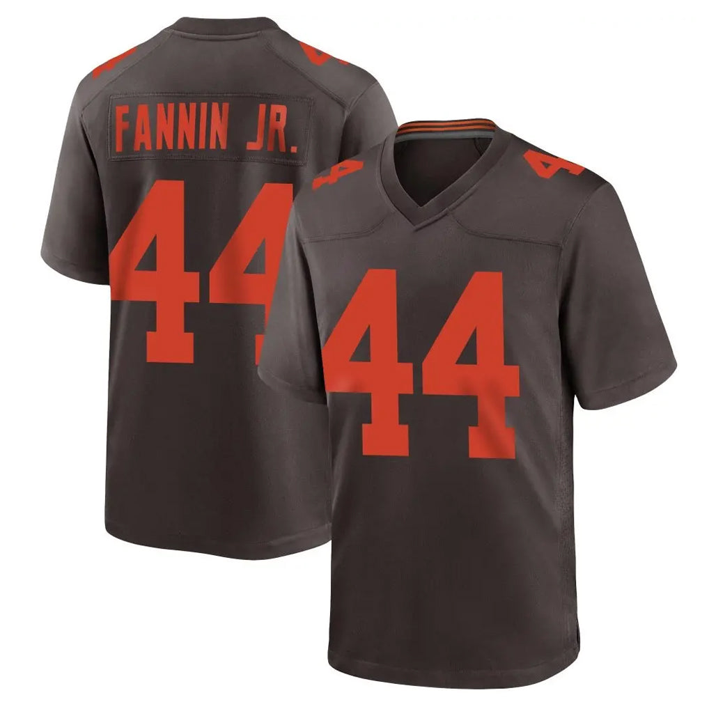 C.Browns #44 Harold Fannin Jr. Player Brown Alternate Home Game ROCER Stitched Jerseys