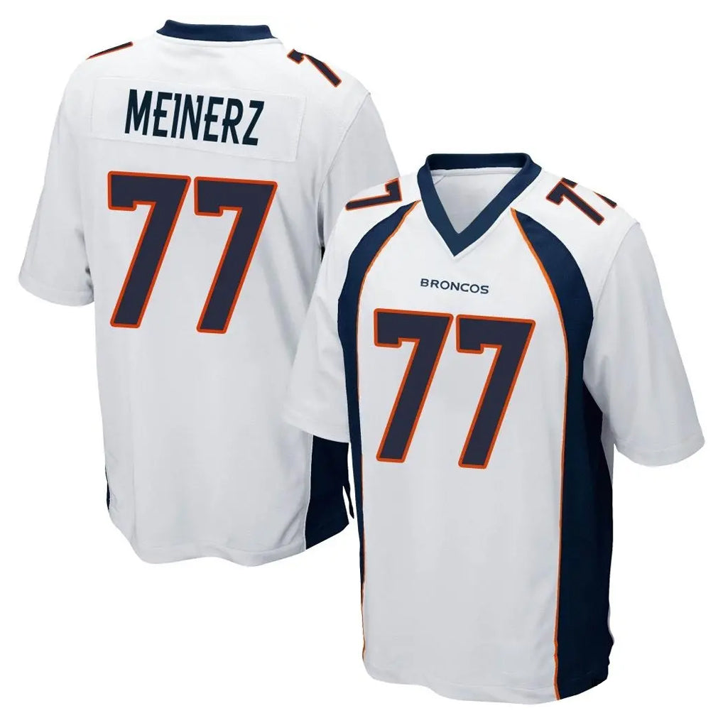 D.Broncos #77 Quinn Meinerz Player White Game ROCER Stitched Jerseys