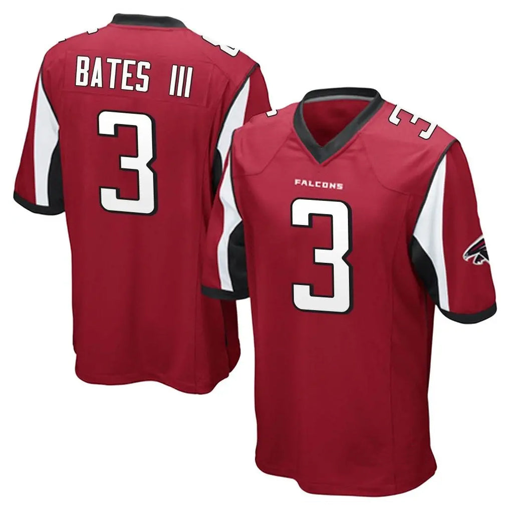 A.Falcons #3 Jessie Bates III Player Red Color Vapor Home Game ROCER Stitched Jerseys