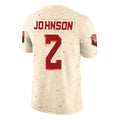 A.Cardinals #2 Will Johnson Player Cream Rivalries Collection Vapor Limited Home Game ROCER Stitched Jerseys