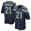 S.Seahawks #21 Devon Witherspoon Player Navy Home Game ROCER Stitched Jerseys