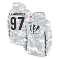 C.Bengals #97 Dexter Lawrence II Player Arctic Camo Salute to Service Pullover Hoodie Limited ROCER Stitched Jerseys