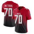 A.Falcons #70 Jake Matthews Player Red Vapor Untouchable Limited Home Game ROCER Stitched Jerseys