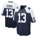 D.Cowboys #13 Caleb Downs Player Navy-White Alternate Home Game ROCER Stitched Jerseys