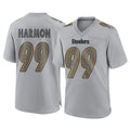 P.Steelers #99 Derrick Harmon Player Gray Atmosphere Fashion Home Game ROCER Stitched Jerseys