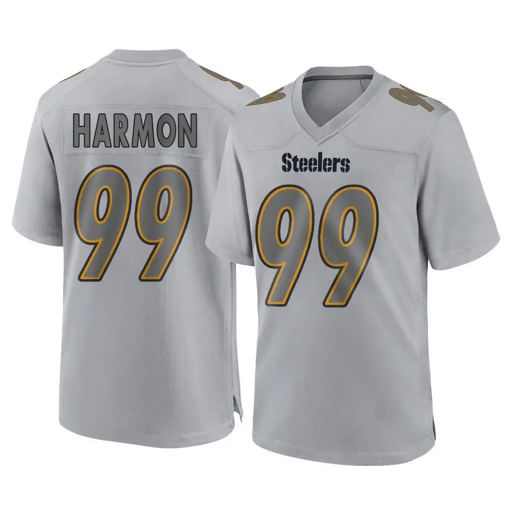 P.Steelers #99 Derrick Harmon Player Gray Atmosphere Fashion Home Game ROCER Stitched Jerseys