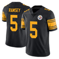 P.Steelers #5 Jalen Ramsey Player Black Limited Color Rush Home Game ROCER Stitched Jerseys