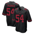 SF.49ers #54 Fred Warner Player Black Alternate Home Game ROCER Stitched Jerseys