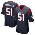 H.Texans #51 Will Anderson Jr. Player Navy Home Game ROCER Stitched Jerseys