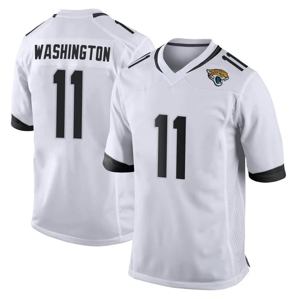J.Jaguars #11 Parker Washington Player White Home Game ROCER Stitched Jerseys