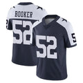 D.Cowboys #52 Tyler Booker Player Navy-White Limited Alternate Vapor Untouchable Home Game ROCER Stitched Jerseys
