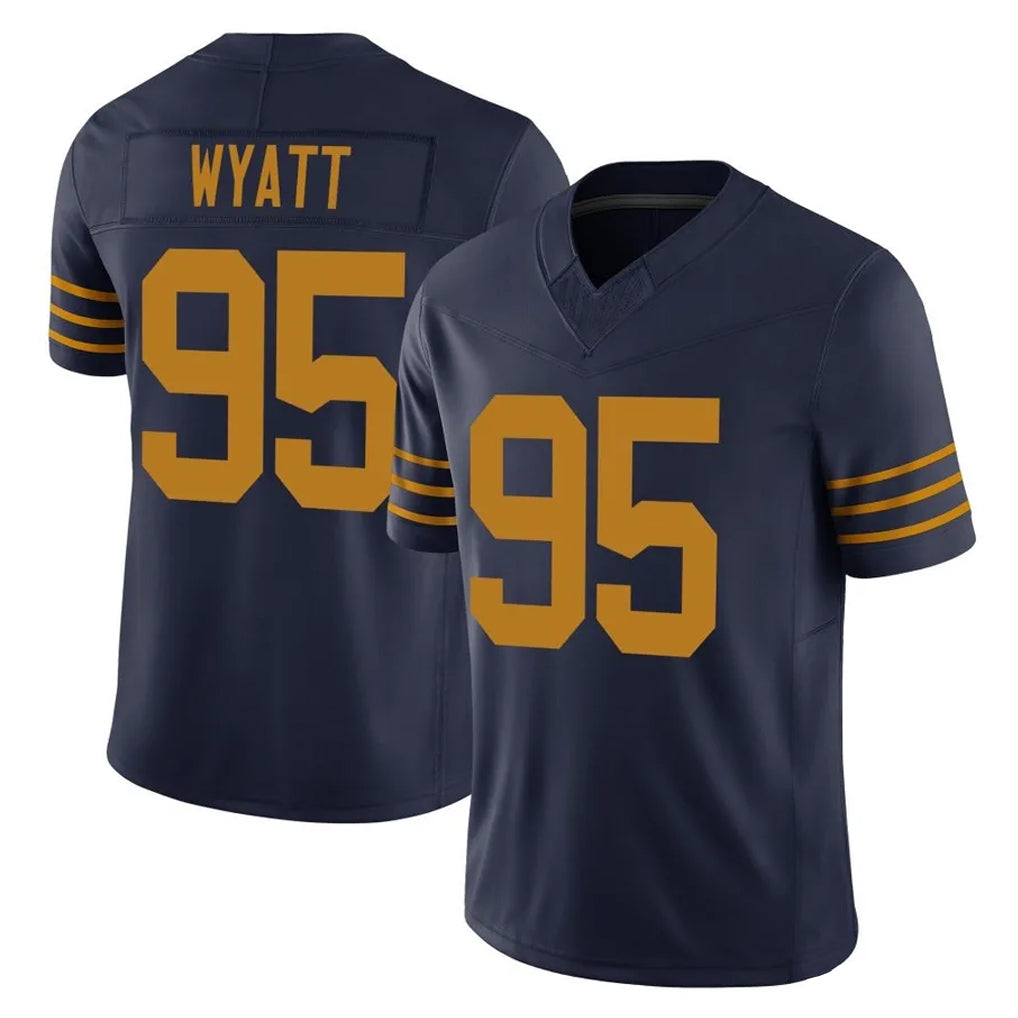 GB.Packers #95 Devonte Wyatt Player Navy The 1923 Classic Vapor F.U.S.E. Home Game ROCER Stitched Jerseys