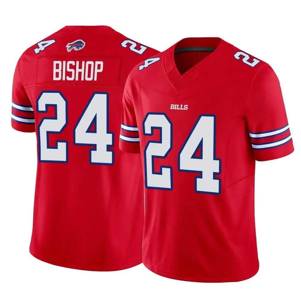 B.Bills #24 Cole Bishop Player Red Vapor F.U.S.E. Limited ROCER Stitched Jerseys