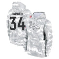 D.Broncos #34 JL Skinner Player Arctic Camo Salute to Service Hoodies Limited Game ROCER Stitched Jerseys