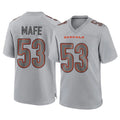 C.Bengals #53 Boye Mafe Player Gray Atmosphere Fashion Game ROCER Stitched Jerseys