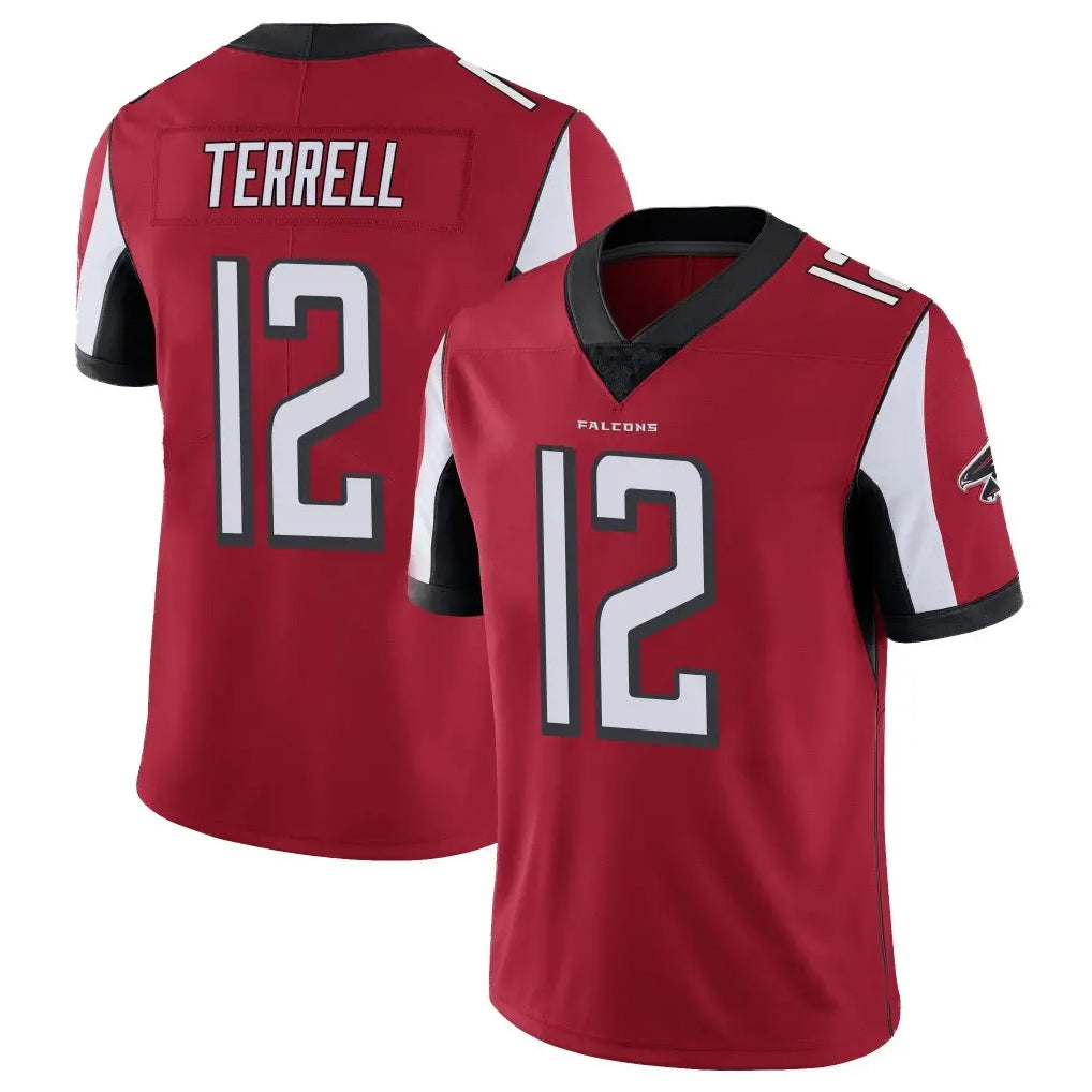 A.Falcons #12 Avieon Terrell Player Red Color Vapor Untouchable Limited Home Game ROCER Stitched Jerseys