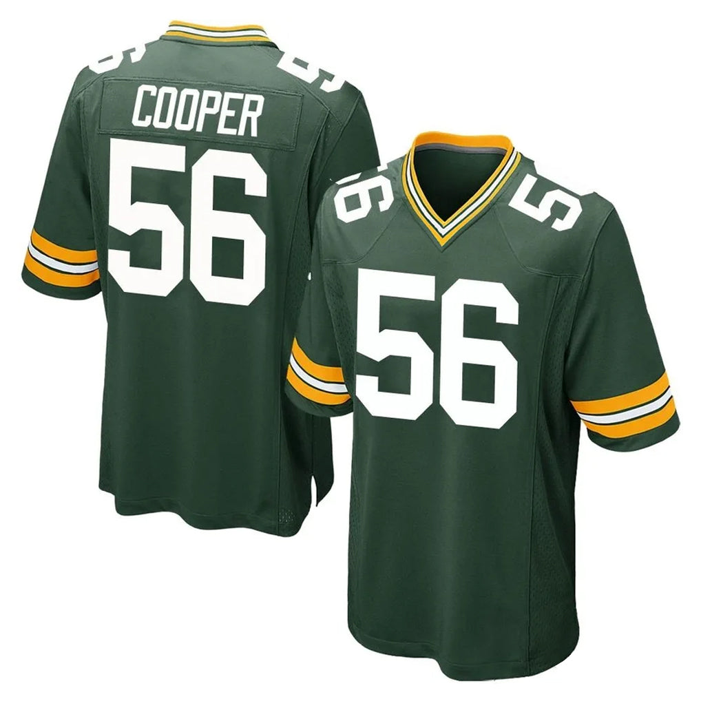 GB.Packers #56 Edgerrin Cooper Player Green Home Game ROCER Stitched Jerseys