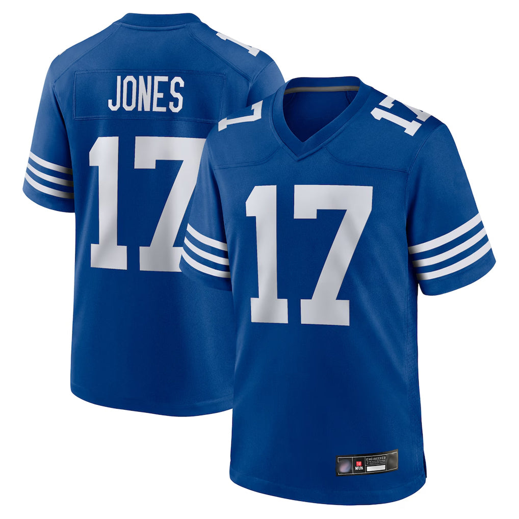 IN.Colts #17 Daniel Jones Player Royal Limited Home Game ROCER Stitched Jerseys