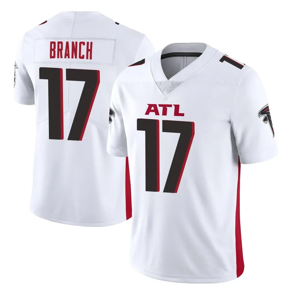 A.Falcons #17 Zachariah Branch Player White Vapor Untouchable Limited Home Game ROCER Stitched Jerseys