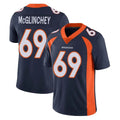 D.Broncos #69 Mike McGlinchey Player Navy Vapor Untouchable Limited Game ROCER Stitched Jerseys