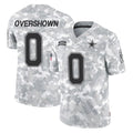 D.Cowboys #0 DeMarvion Overshown Player Arctic Camo Salute to Service Limited Home Game ROCER Stitched Jerseys