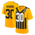 P.Steelers #30 Jaylen Warren Player Gold Limited 1933 Throwback Home Game ROCER Stitched Jerseys