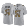 P.Steelers #51 Nick Herbig Player Gray Atmosphere Fashion Home Game ROCER Stitched Jerseys