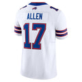 B.Bills #17 Josh Allen Player White Vapor F.U.S.E. Limited ROCER Stitched Jerseys
