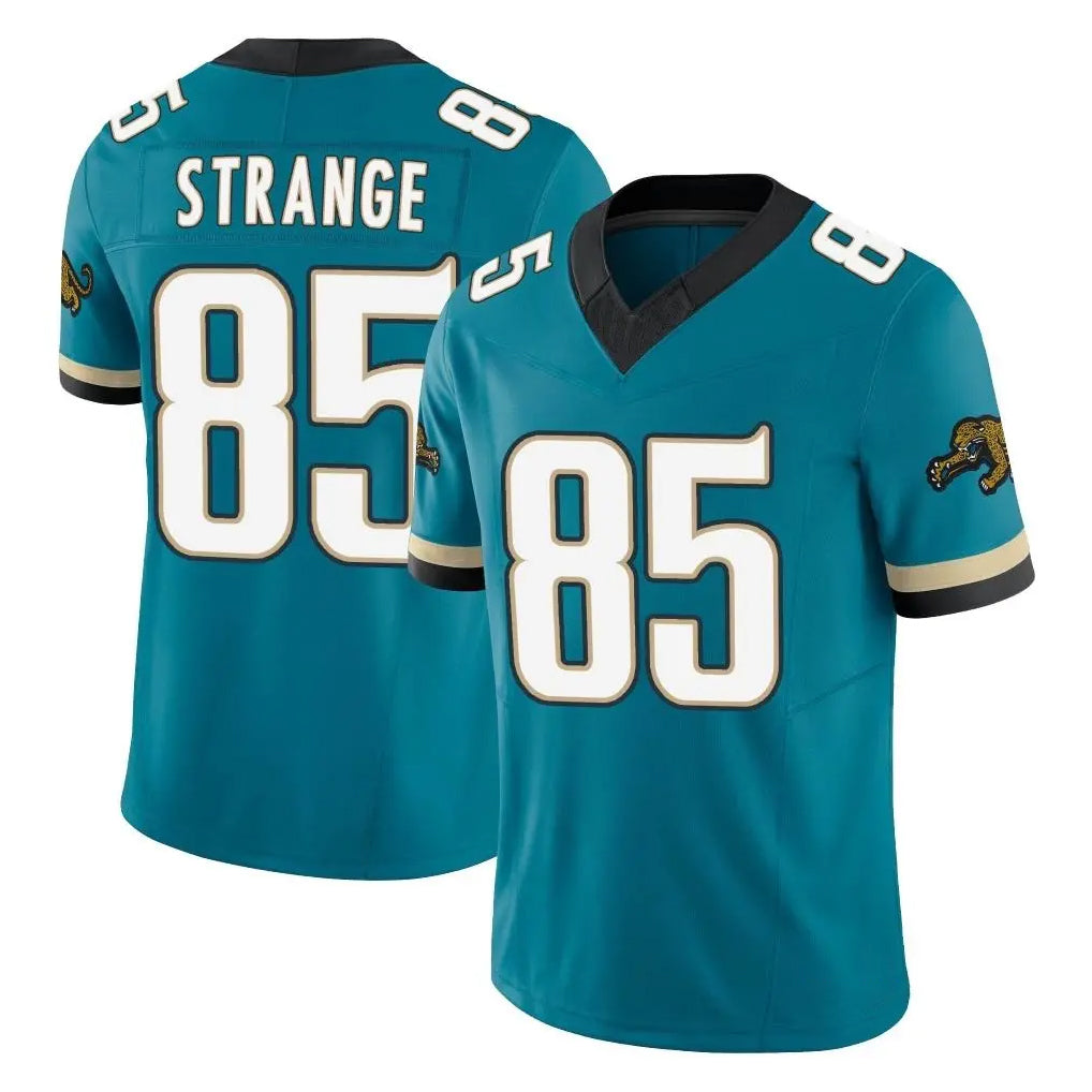 J.Jaguars #85 Brenton Strange Player Teal Prowler Throwback Vapor F.U.S.E. Limited Home Game ROCER Stitched Jerseys