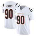 C.Bengals #90 Kris Jenkins Jr Player White Vapor F.U.S.E. Limited Home Game ROCER Stitched Jerseys