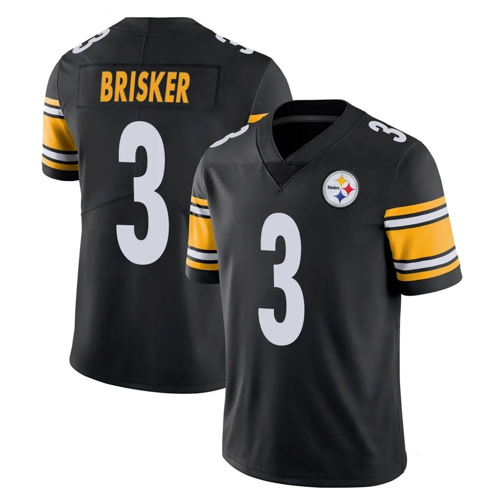 P.Steelers #3 Jaquan Brisker Player Black Limited Vapor Untouchable Home Game ROCER Stitched Jerseys