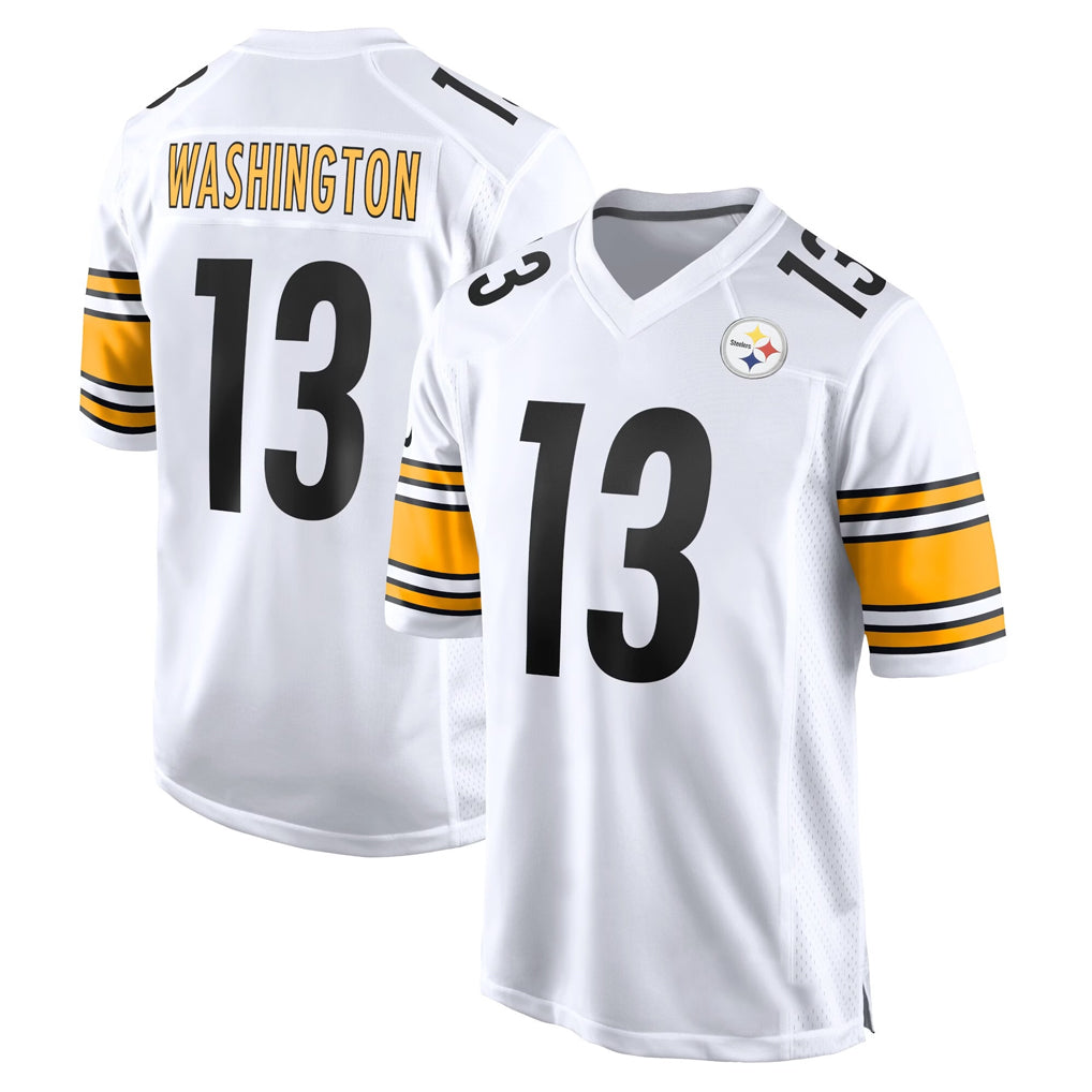 P.Steelers #13 Rico Dowdle Player White Home Game ROCER Stitched Jerseys