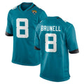 J.Jaguars #8 Mark Brunell?Player Teal Home Game ROCER Stitched Jerseys
