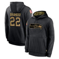 S.Seahawks #22 Rashid Shaheed Player Black Salute to Service Hoodies Limited Game ROCER Stitched Jerseys