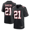 A.Falcons #21 Deion Sanders Black Player Game ROCER Stitched Jerseys