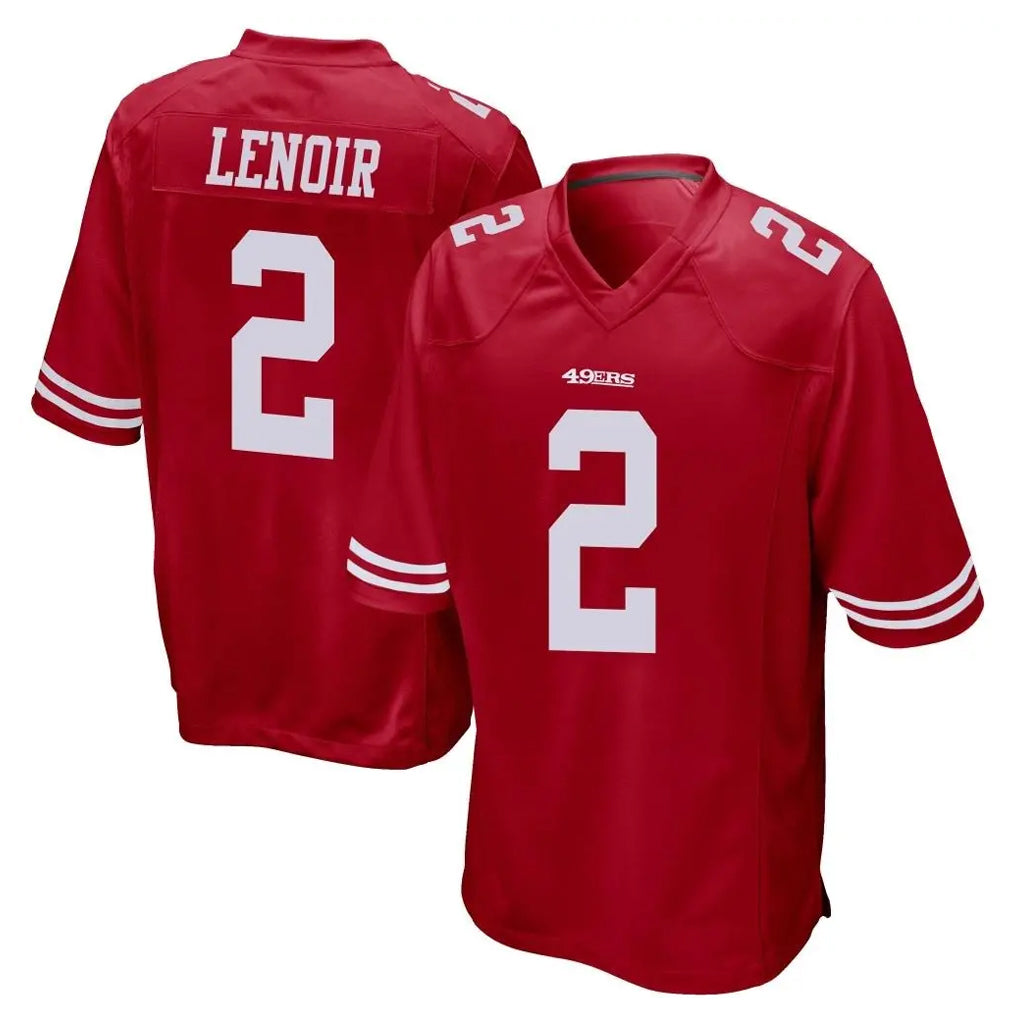 SF.49ers #2 Deommodore Lenoir Player Red Home Game ROCER Stitched Jerseys
