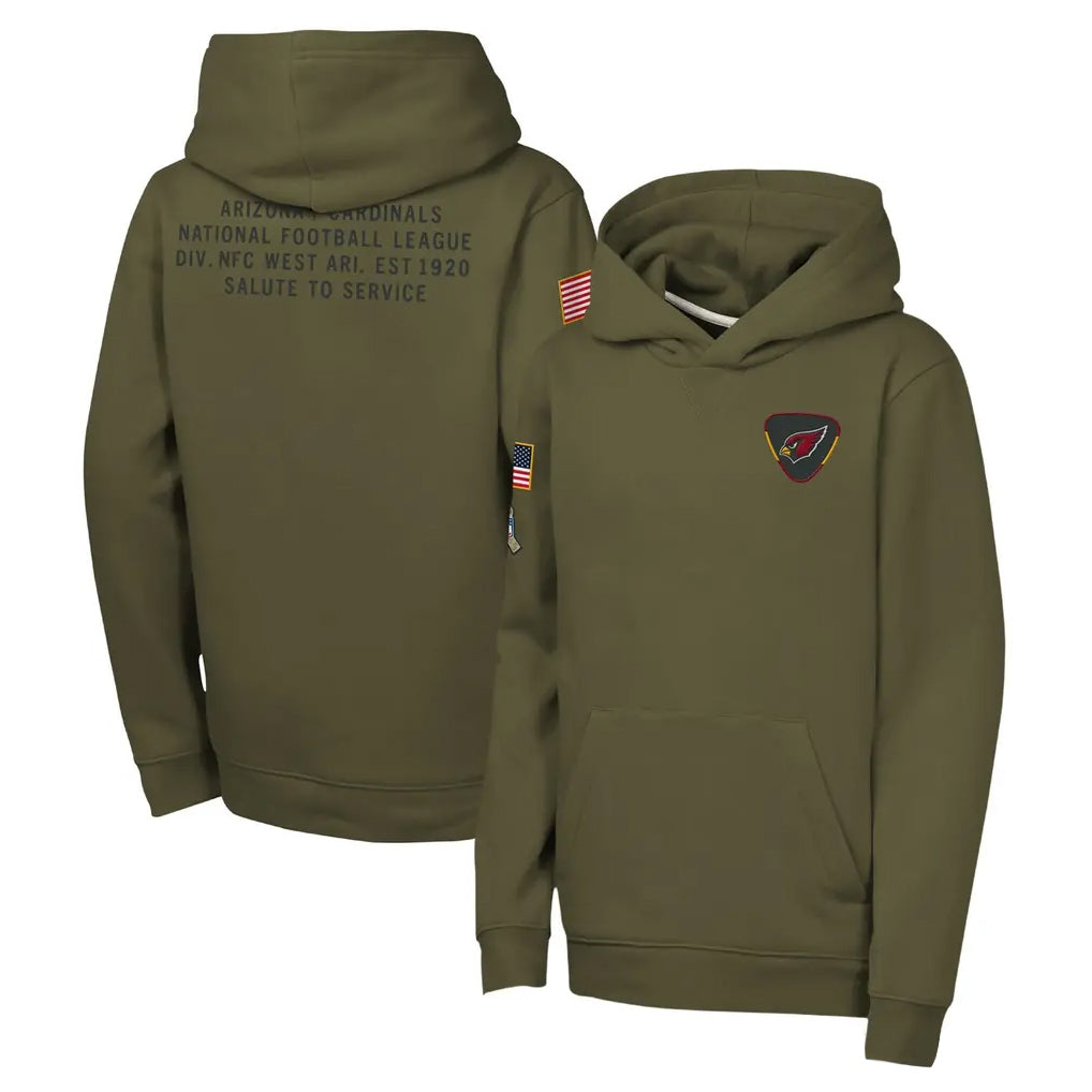 A.Cardinals ## Cardinals Blank Player Olive 2025 Salute to Service Fleece Hoodie ROCER Stitched Jerseys