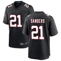 A.Falcons #21 Deion Sanders Player Black Throwback Limited ROCER Stitched Jerseys