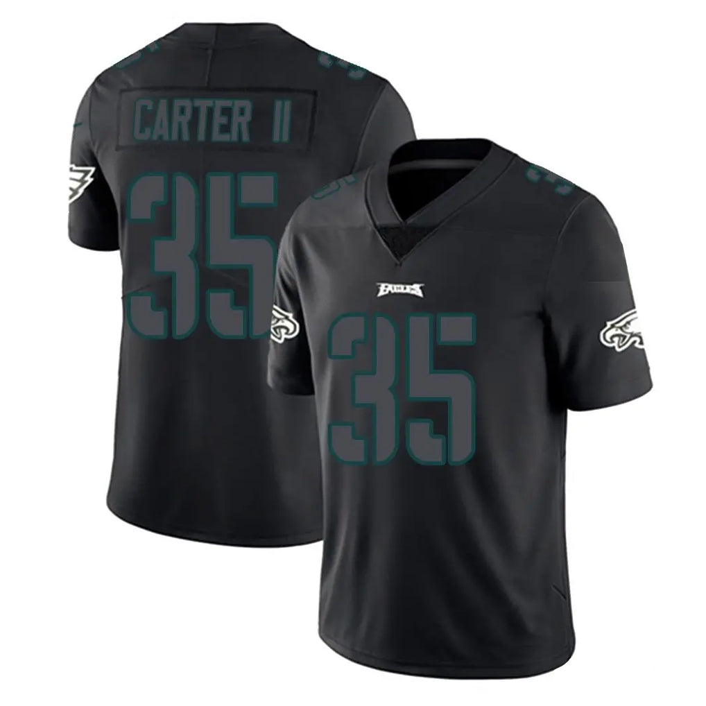 P.Eagles #35 Michael Carter II Player Limited Black Impact Home Game ROCER Stitched Jerseys