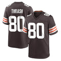 C.Browns #80 Jamari Thrash Player Brown Home Game ROCER Stitched Jerseys
