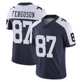 D.Cowboys #87 Jake Ferguson Player Navy-White Limited Alternate Vapor Untouchable Home Game ROCER Stitched Jerseys