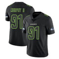 S.Seahawks #91 Byron Murphy II Player Black Impact Limited Home Game ROCER Stitched Jerseys