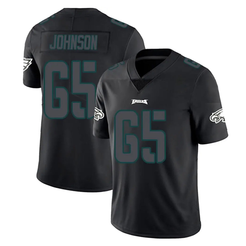 P.Eagles #65 Lane Johnson Player Limited Black Impact Home Game ROCER Stitched Jerseys