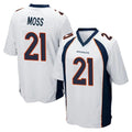 D.Broncos #21 Riley Moss Player White Game ROCER Stitched Jerseys