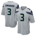S.Seahawks #3 Nick Emmanwori Player Gray Home Game ROCER Stitched Jerseys