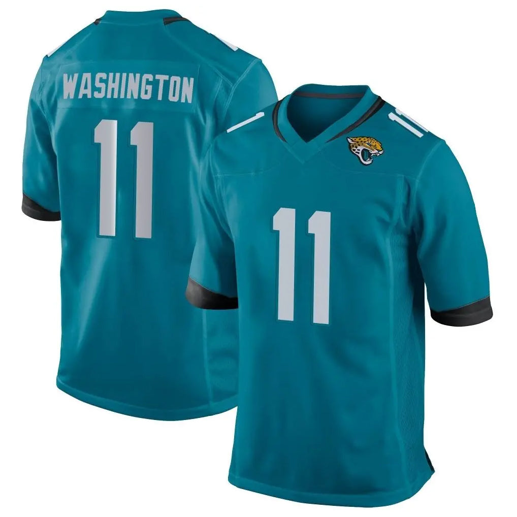J.Jaguars #11 Parker Washington Player Teal Home Game ROCER Stitched Jerseys