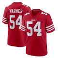 SF.49ers #54 Fred Warner Player Red Game Home ROCER Stitched Jerseys